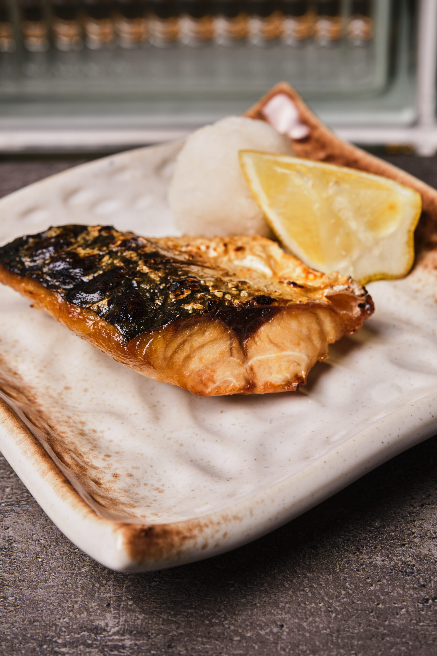 Maquereau grillé au sel